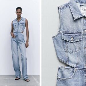 Zara jumpsuit in denim size medium